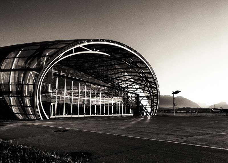 Hangar 7 in Salzburg von außen